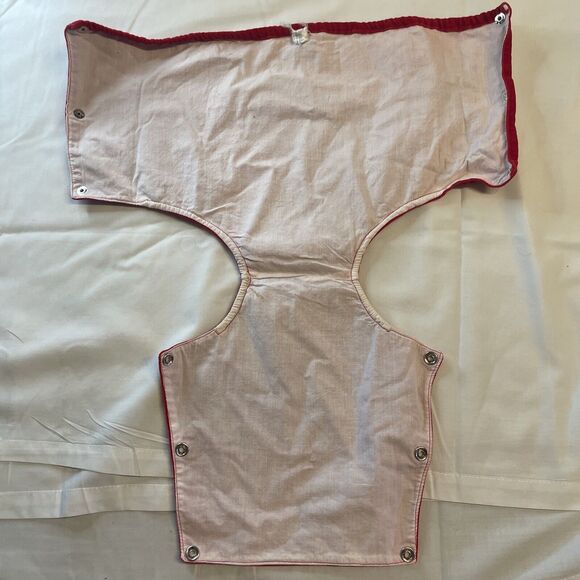 Vintage Baby Girls/Boys Toddler Big Kid Diaper Cover Bloomers Red Velvet Snaps - Picture 7 of 7